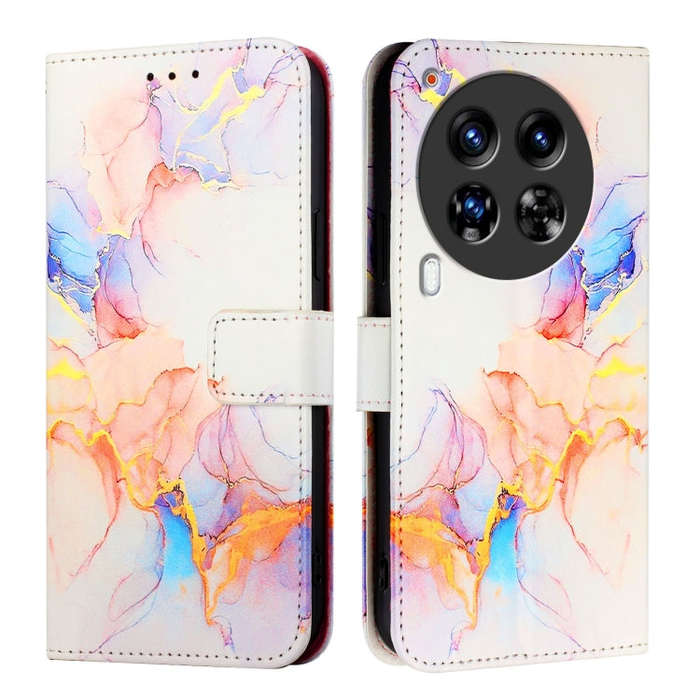 For Tecno Camon 30 Premier 5G PT003 Marble Pattern Flip Leather Phone Case(Galaxy Marble White)