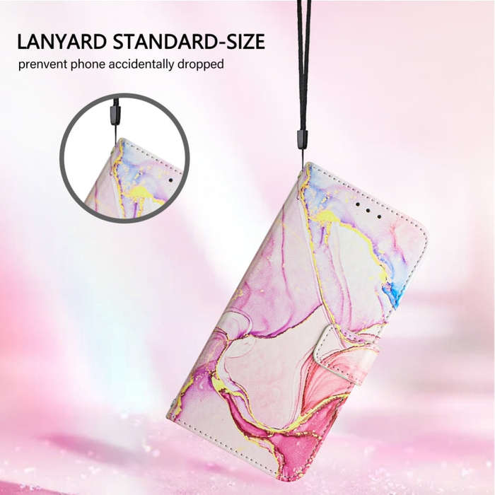 For Infinix Note 30i PT003 Marble Pattern Flip Leather Phone Case(Rose Gold)