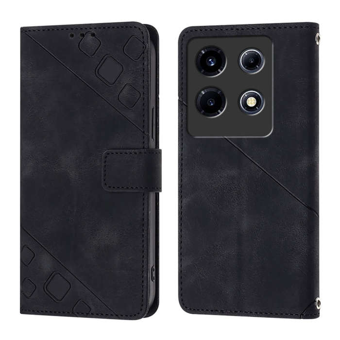 For Infinix Note 30 VIP Skin Feel Embossed Leather Phone Case(Black)