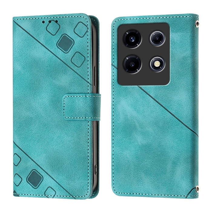 For Infinix Note 30 VIP Skin Feel Embossed Leather Phone Case(Green)