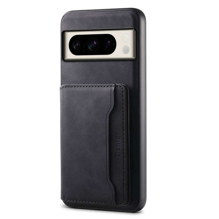For Google Pixel 8 Pro Denior D13 Retro Texture Leather MagSafe Card Bag Phone Case(Black)