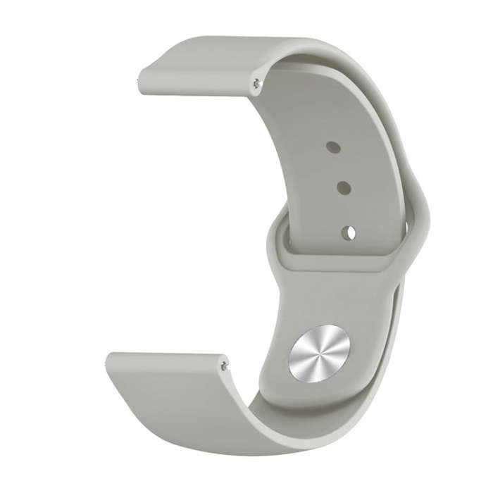 For Xiaomi Haylou Solar Silicone Reverse Buckle Replacement Wrist Strap(Grey)
