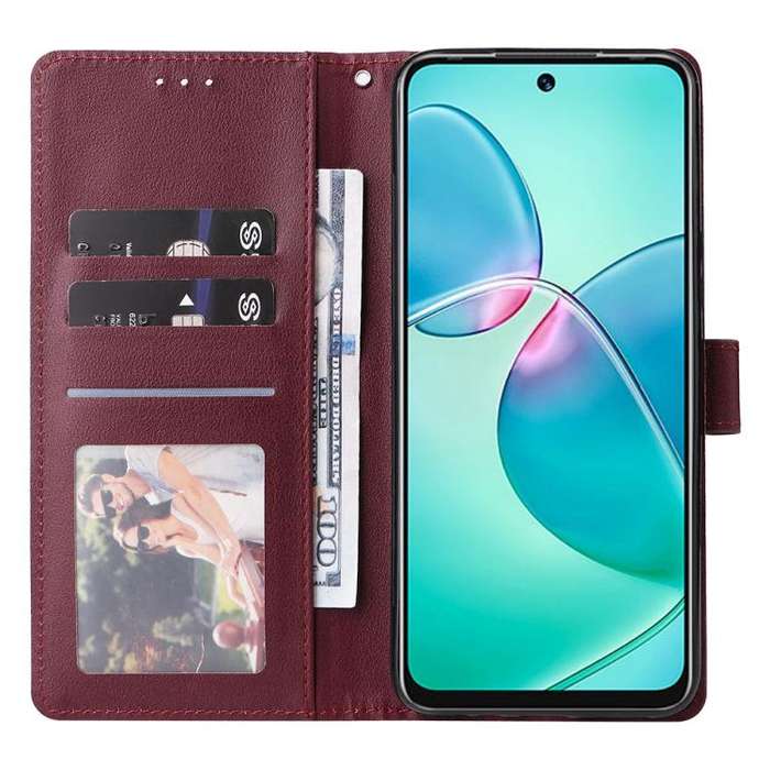 For Infinix Hot 20 Play Multifunctional Horizontal Flip Leather Phone Case with Three Card Slot(W...