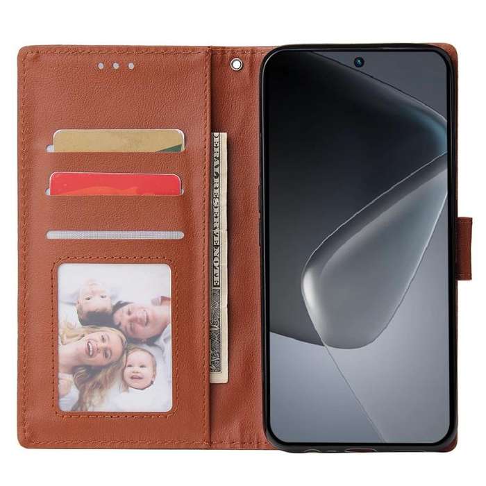 For Infinix Hot 50 5G Multifunctional Horizontal Flip Leather Phone Case with Three Card Slot(Brown)