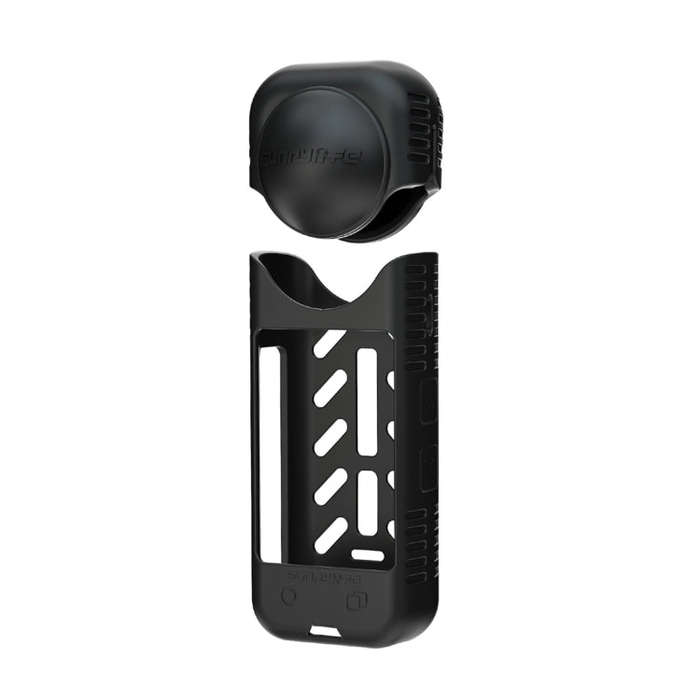 For Insta360 X4 / X5 Sunnylife Silicone Shockproof Case Lens Body Cover Kit(Black)