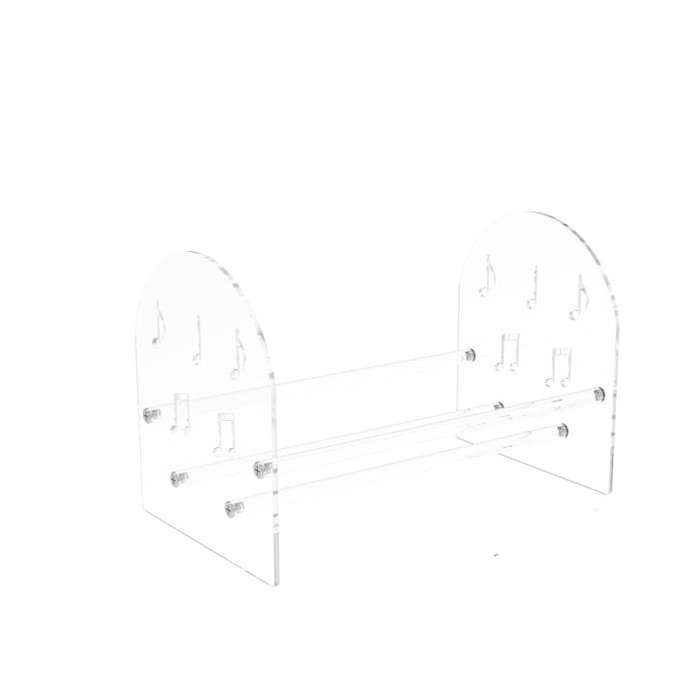 YX107 Acrylic Vinyl Record Display Stand(Transparent)