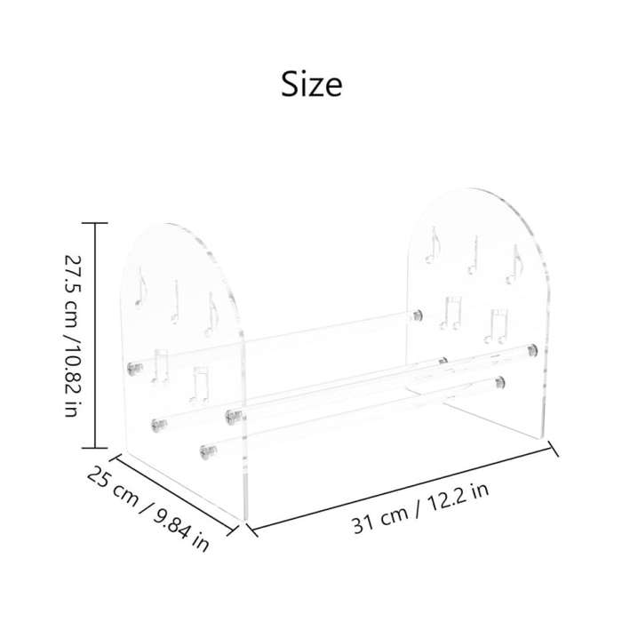 YX107 Acrylic Vinyl Record Display Stand(Transparent)