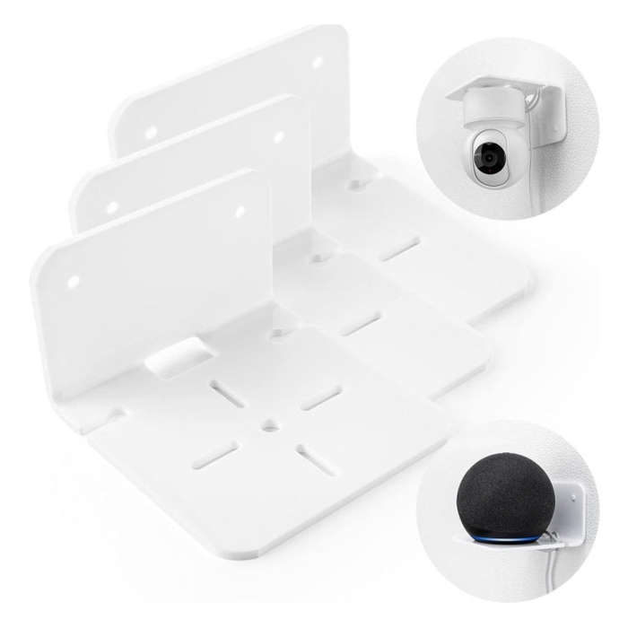 YX112 3pcs Acrylic Small Wall Mount(White)
