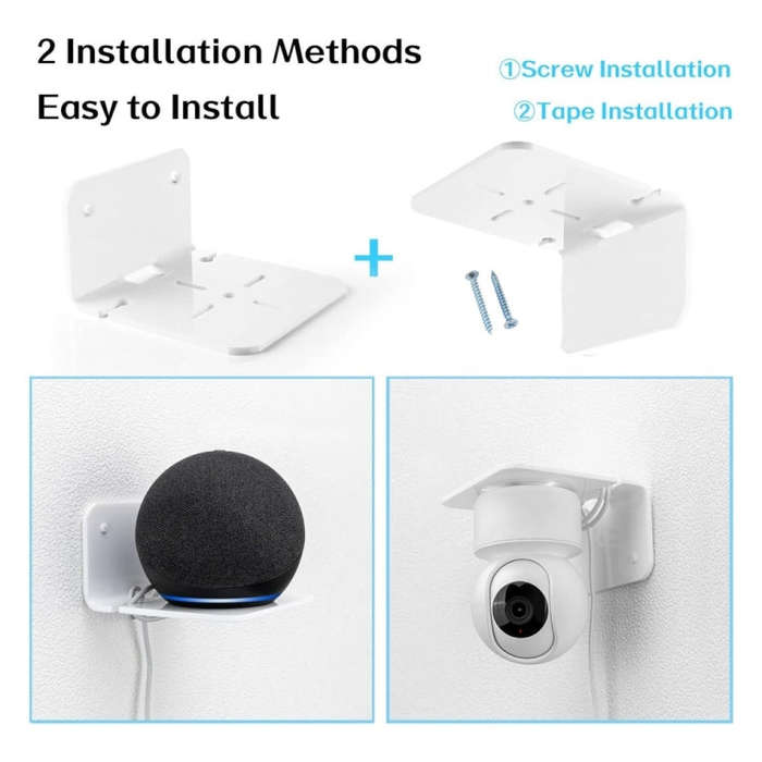 YX112 3pcs Acrylic Small Wall Mount(White)