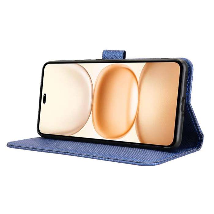 For Honor Power 5G Diamond Texture Leather Phone Case(Blue)