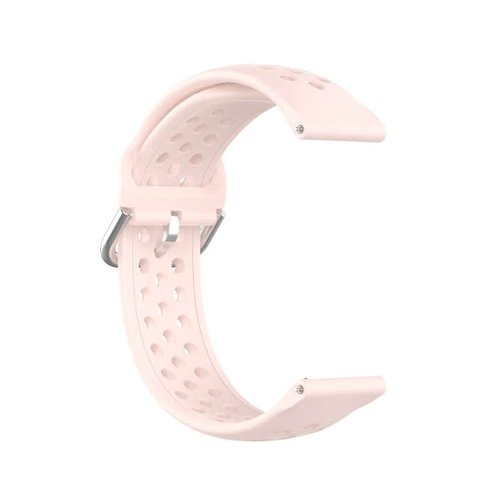 For Galaxy Watch 3 41mm R850 Silicone Solid Color Watch Band, Size: Free Size 20mm(Pink)