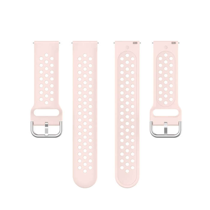 For Galaxy Watch 3 41mm R850 Silicone Solid Color Watch Band, Size: Free Size 20mm(Pink)