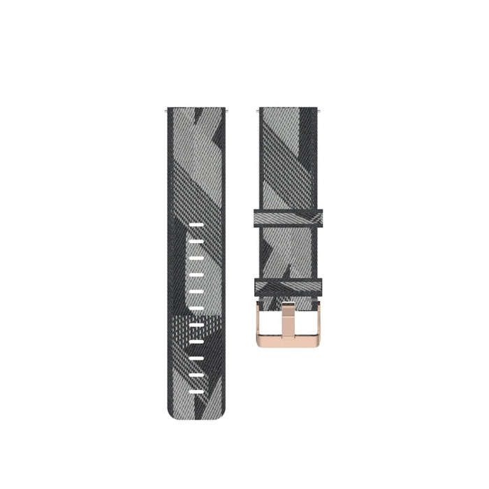 For Galaxy Watch 3 45mm Woven Nylon Watch Band, Size: Free Size 22mm(Gray)