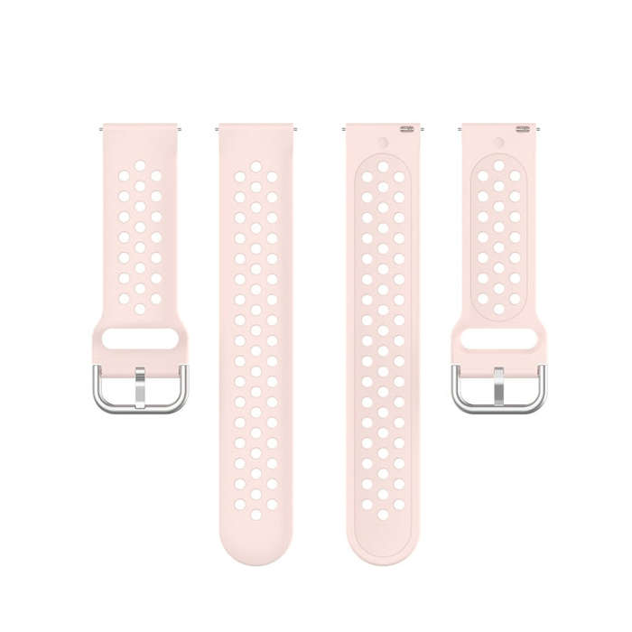 For Galaxy Watch 3 45mm Silicone Solid Color Watch Band, Size: Free Size 22mm(Pink)