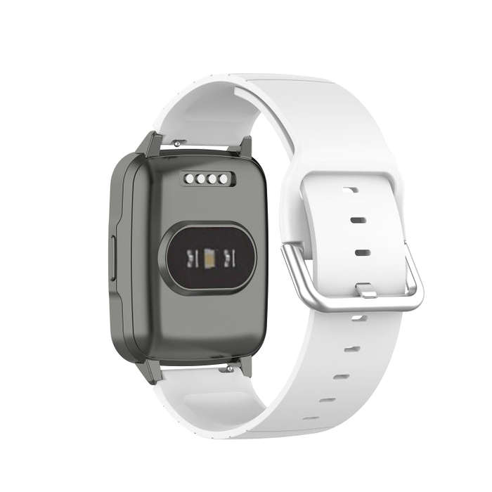 For Xiaomi Haylou Smart Watch LS01 / Smart Watch 2 LS02 Silicone Watch Band, Size: 19mm(White)