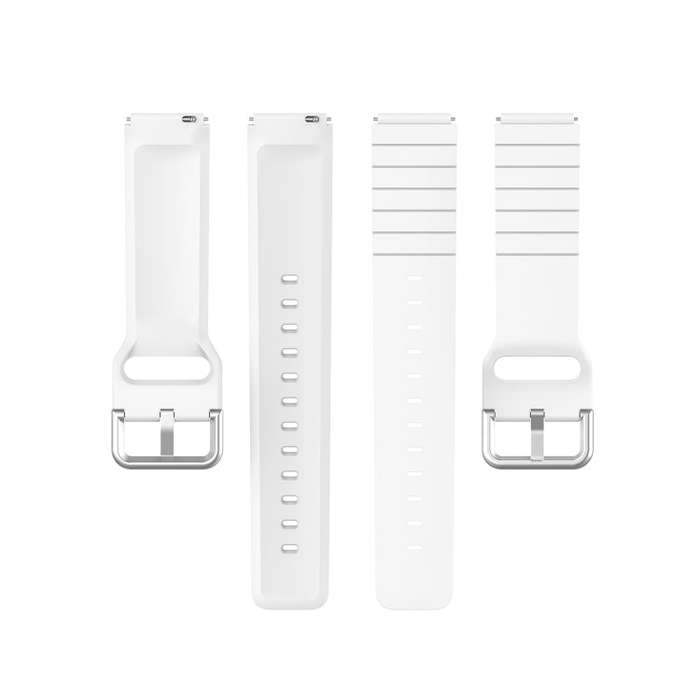 For Xiaomi Haylou Smart Watch LS01 / Smart Watch 2 LS02 Silicone Watch Band, Size: 19mm(White)