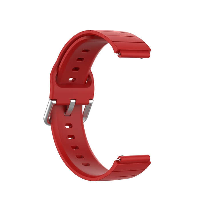 For Xiaomi Haylou Smart Watch LS01 / Smart Watch 2 LS02 Silicone Watch Band, Size: 19mm(Red)