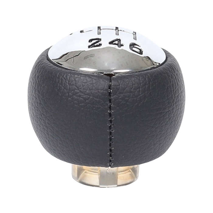 For Peugeot 307 / 308 Car Gear Lever Hand Ball Leather Gear Shift Knob, Style:6 Speed