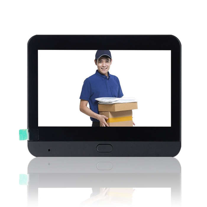 SY-35 4.3 inch Color Screen Graffiti Hidden 1080P WiFi Smart Cat Eye Video Doorbell(Black)
