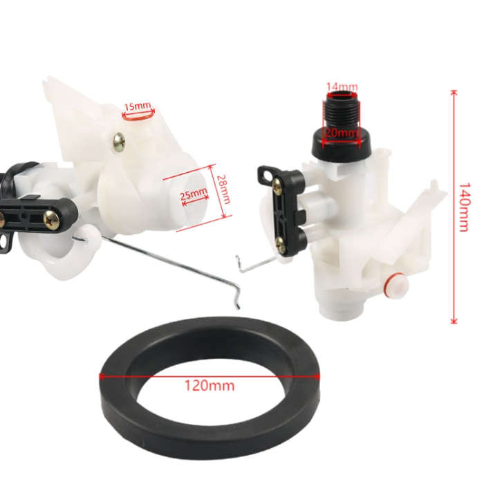 RV Toilet Water Valve Module Assembly 31705(White + Black)