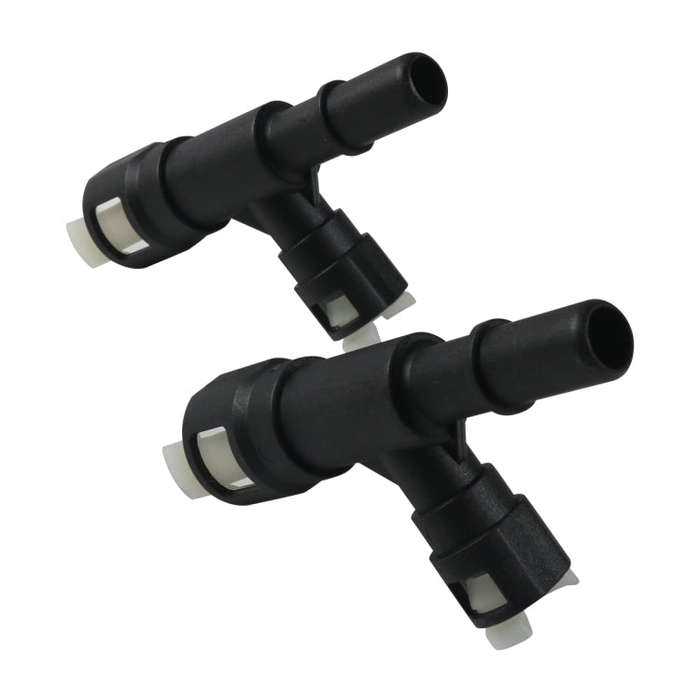 2pcs / Set For Cadillac Car Heater Hose Connector 15055343(Black)