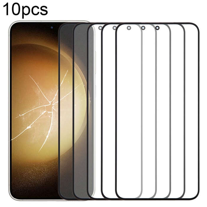 For Samsung Galaxy S23+ SM-S916B 10pcs Front Screen Outer Glass Lens with OCA Optically Clear Adh...