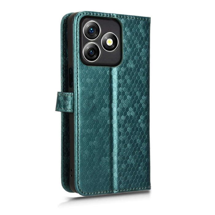 For Ulefone Note 18 Ultra Honeycomb Dot Texture Leather Phone Case(Green)