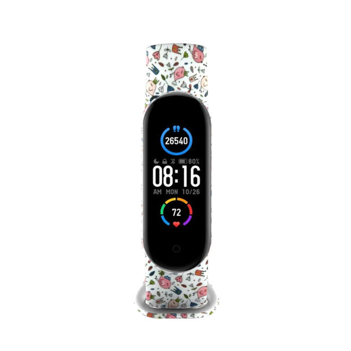 For Xiaomi Mi Band 5 TPU Watch Band(Grass)