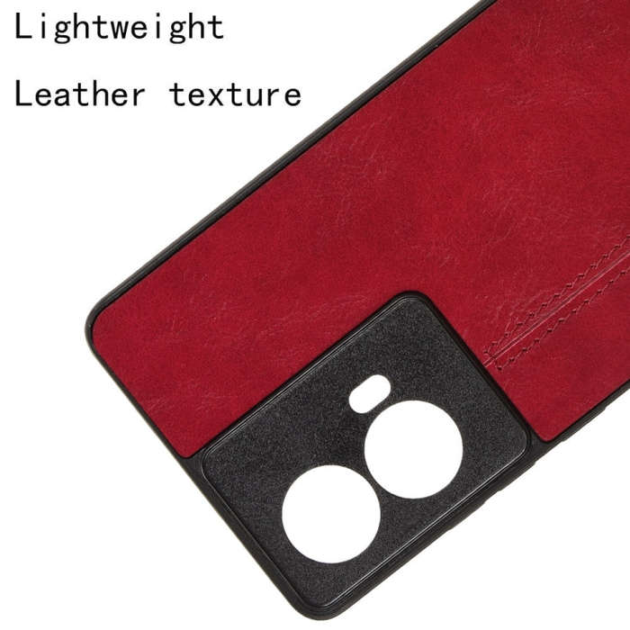For Motorola Edge 50 Fusion Cow Pattern Sewing Card Bag Phone Case(Red)