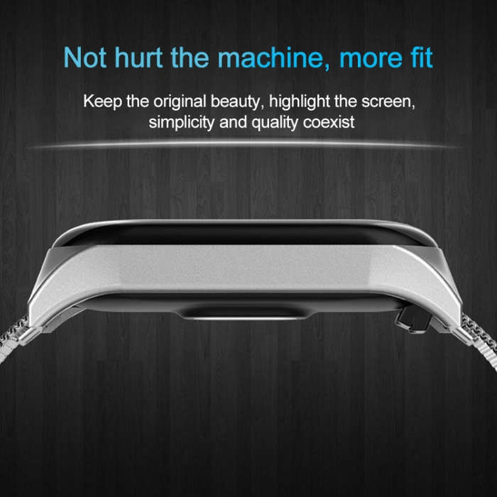 For Xiaomi Mi Band 4 / 3 Milanese Metal Watch Band, Color:Black