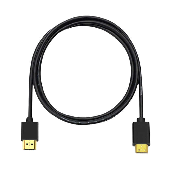 HDMI to Mini HDMI 4K UHD 18Gbps Video Connection Cable, Length:0.3m(Black)