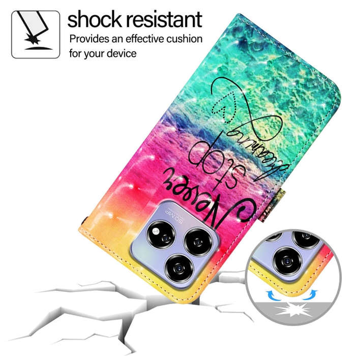 For ZTE Blade V60 / Axon 60 3D Painting Horizontal Flip Leather Phone Case(Chasing Dreams)