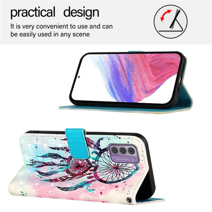 For Nokia G42 / G310 3D Painting Horizontal Flip Leather Phone Case(Color Drop Wind Chimes)