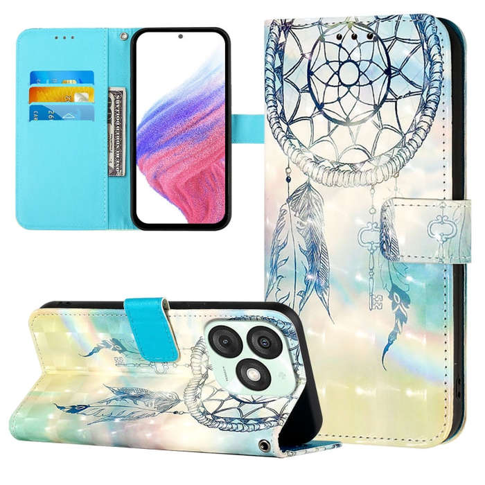For Itel A50 3D Painting Horizontal Flip Leather Phone Case(Rose Butterfly)