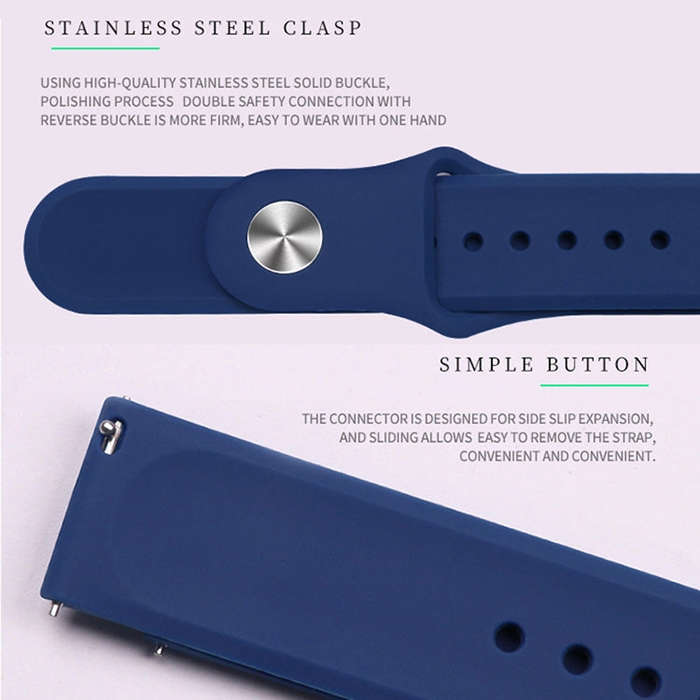 22mm For Huami Amazfit GTS Silicone Watch Band(White)
