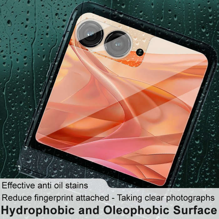 For Motorola Razr 50 1 Sets imak Integrated Lens Film + Glass Rear Screen Sticker