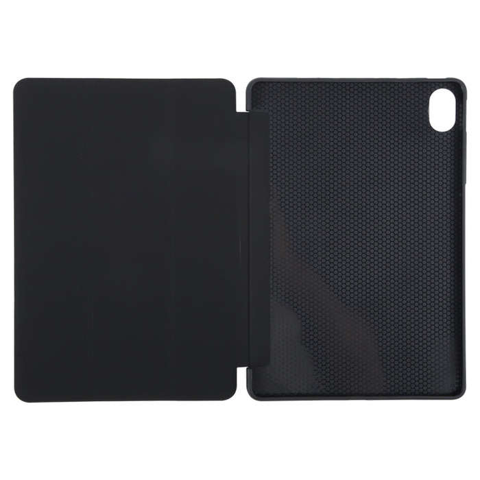 For Huawei MatePad 11.5 S GEBEI 3-folding Holder Shockproof Flip Leather Tablet Case(Black)
