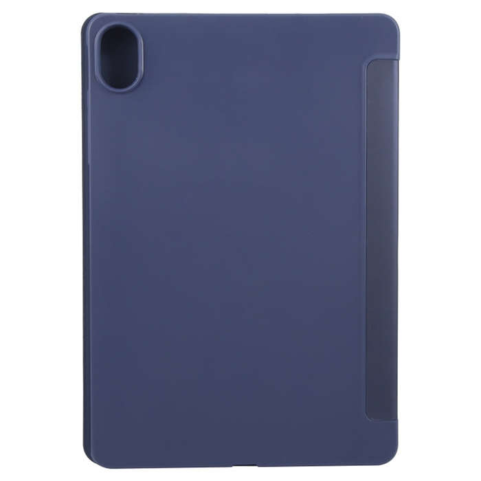 For Huawei MatePad 11.5 S GEBEI 3-folding Holder Shockproof Flip Leather Tablet Case(Dark Blue)