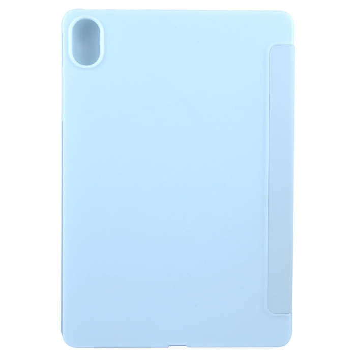 For Huawei MatePad 11.5 S GEBEI 3-folding Holder Shockproof Flip Leather Tablet Case(Sky Blue)