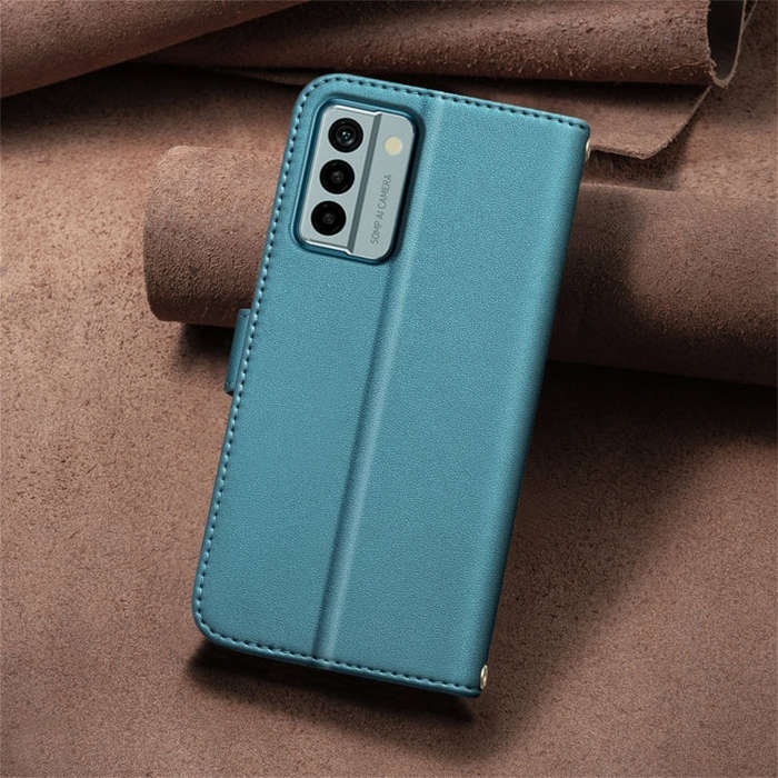 For Nokia G22 Square Texture Leather Phone Case(Green)