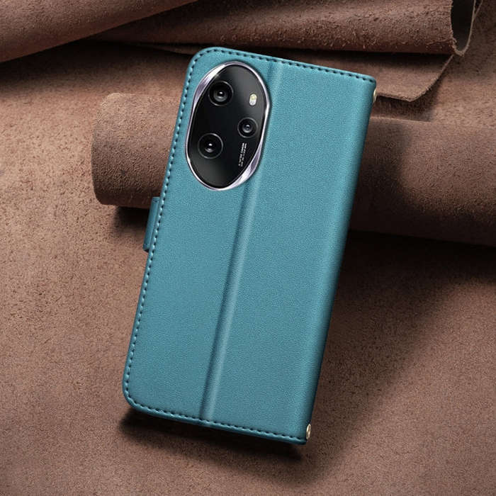 For Honor 100 Pro Square Texture Leather Phone Case(Green)