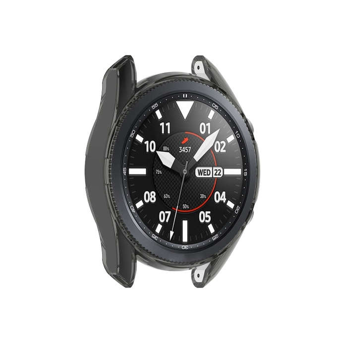 For Samsung Galaxy Watch 3 41mm Transparent TPU Watch Case(Black)