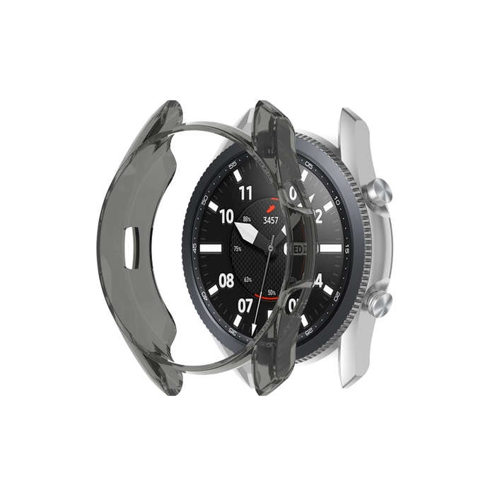 For Samsung Galaxy Watch 3 41mm Transparent TPU Watch Case(Black)