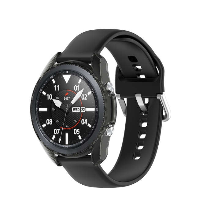 For Samsung Galaxy Watch 3 41mm Transparent TPU Watch Case(Black)