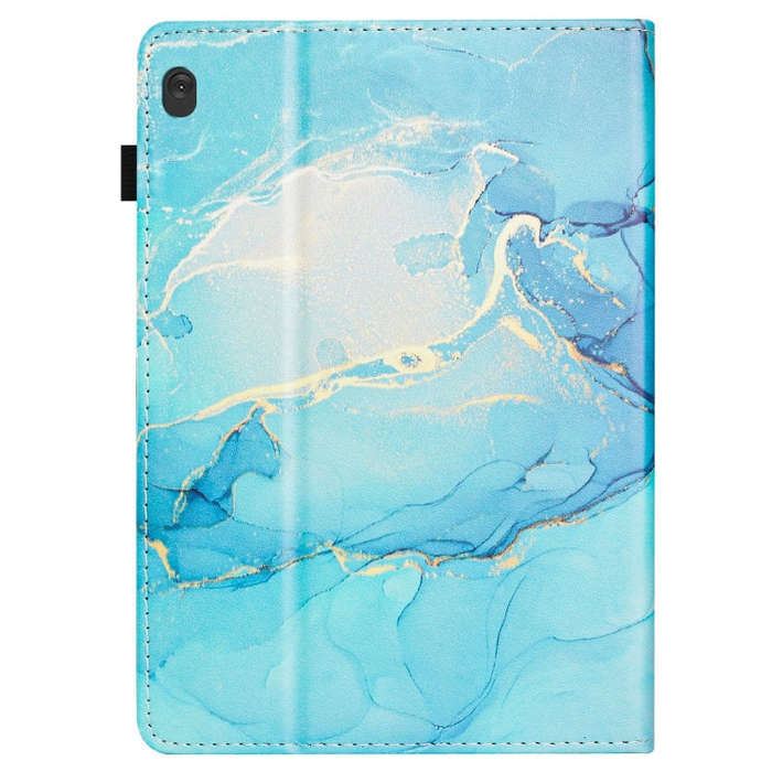 For Lenovo Tab M10 X605 / X505 Marble Litchi Leather Smart Tablet Case(Green)