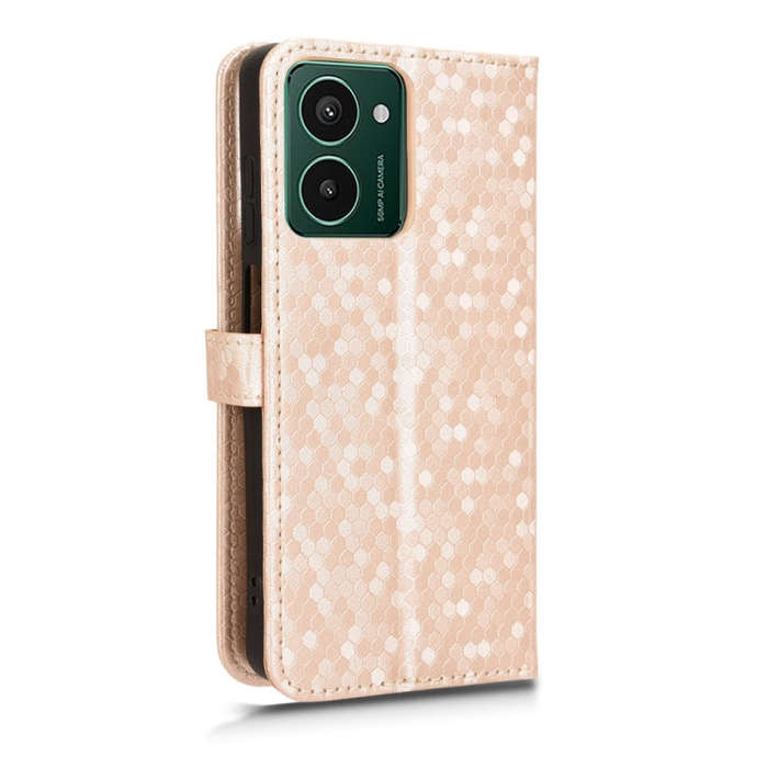 For HMD Pulse Pro / Pulse / Pulse+ Honeycomb Dot Texture Leather Phone Case(Gold)