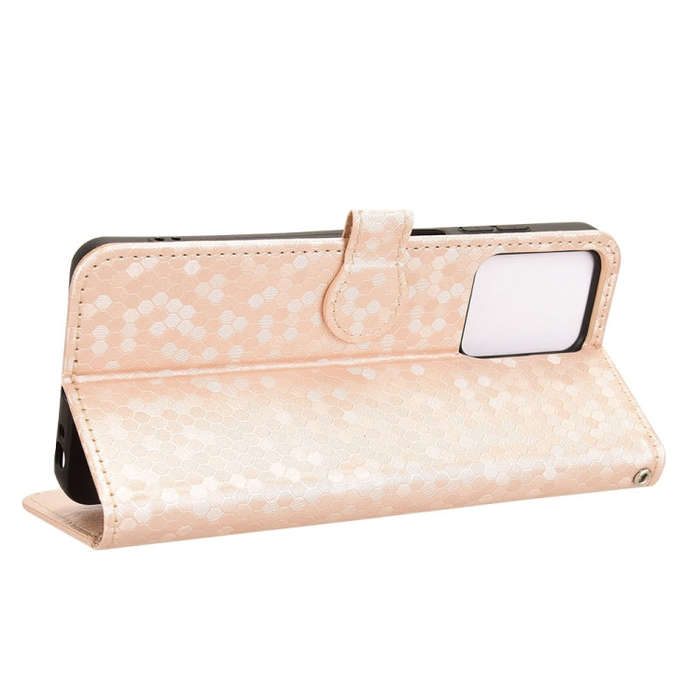 For HMD Pulse Pro / Pulse / Pulse+ Honeycomb Dot Texture Leather Phone Case(Gold)