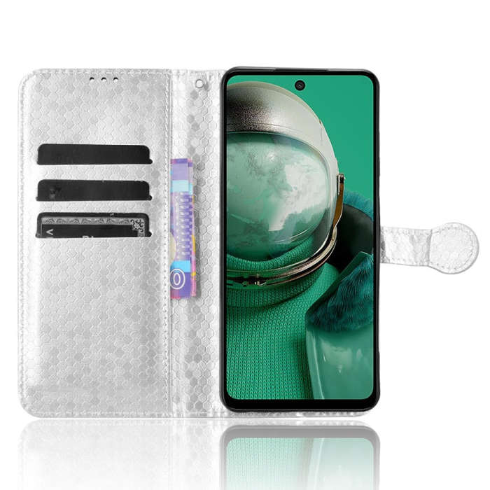 For HMD Pulse Pro / Pulse / Pulse+ Honeycomb Dot Texture Leather Phone Case(Silver)