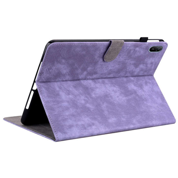 For Huawei MatePad SE 11 2024 Tiger Pattern Flip Leather Tablet Case(Purple)