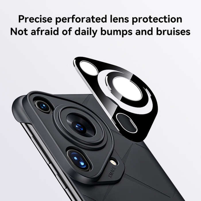For Huawei Pura 70 Pro Borderless Upshrink Camera Protection Magnetic Phone Case(Black)